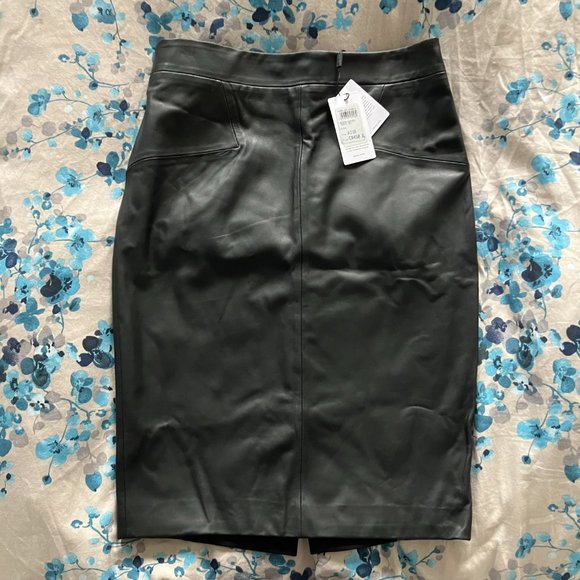 Reagan Leather Pencil Skirt Size 8 - Picture 6 of 7